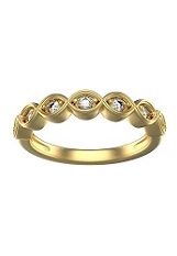 delightful teeny natural diamond gold ring for babies and children